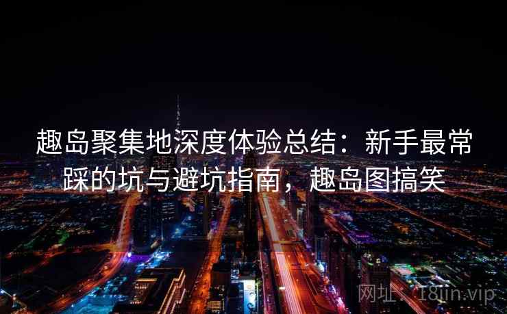 趣岛聚集地深度体验总结:新手最常踩的坑与避坑指南,趣岛图搞笑