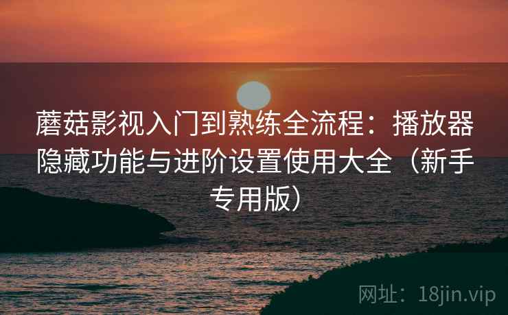 蘑菇影视入门到熟练全流程：播放器隐藏功能与进阶设置使用大全（新手专用版）