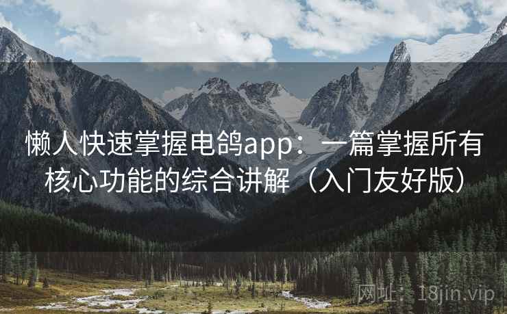 懒人快速掌握电鸽app：一篇掌握所有核心功能的综合讲解（入门友好版）  第1张