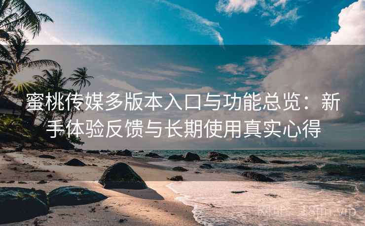 蜜桃传媒多版本入口与功能总览：新手体验反馈与长期使用真实心得