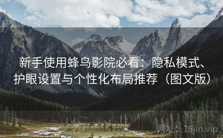 新手使用蜂鸟影院必看:隐私模式、护眼设置与个性化布局推荐(图文版)