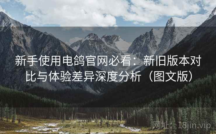 新手使用电鸽官网必看：新旧版本对比与体验差异深度分析（图文版）