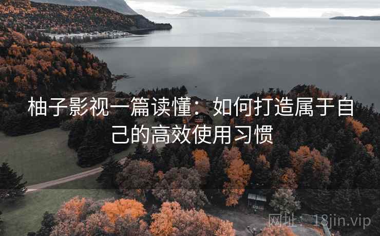 柚子影视一篇读懂:如何打造属于自己的高效使用习惯
