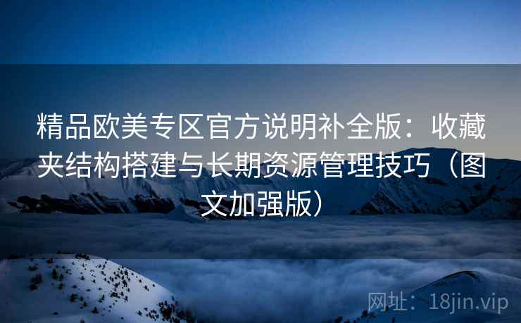 精品欧美专区官方说明补全版:收藏夹结构搭建与长期资源管理技巧(图文加强版)